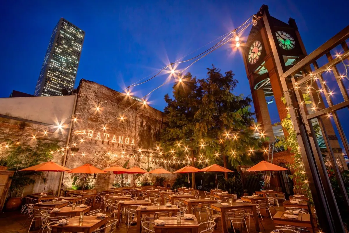 Outdoor dining patio